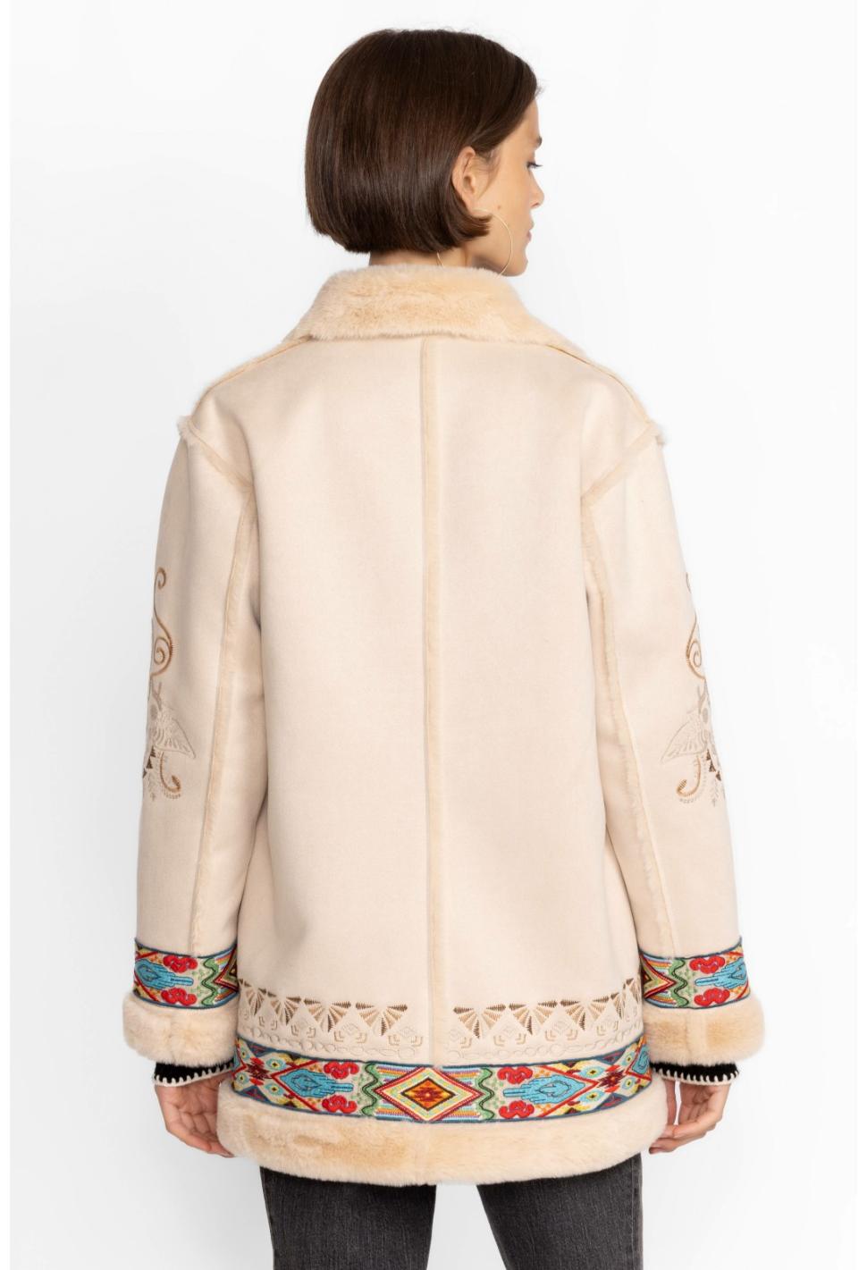 Women Outerwear | Johnny Was Hepburn Ski Fur Coat Cream