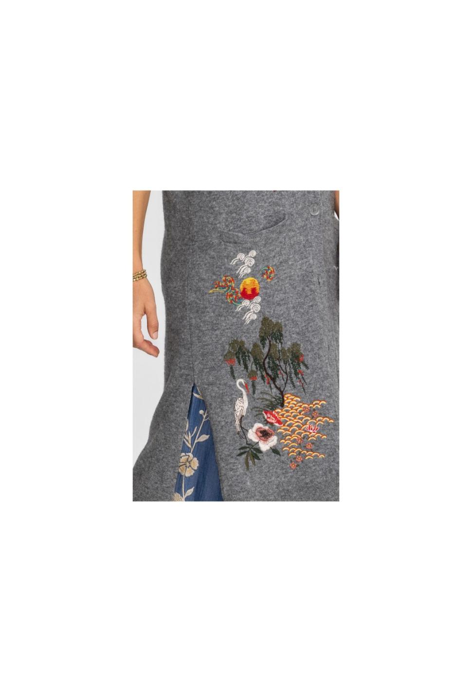 Women Outerwear | Johnny Was Heron Vest Gray