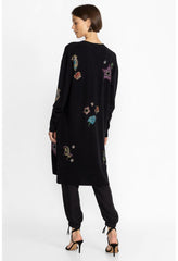 Women Outerwear | Johnny Was Ladie Rhinestone Cardigan Black