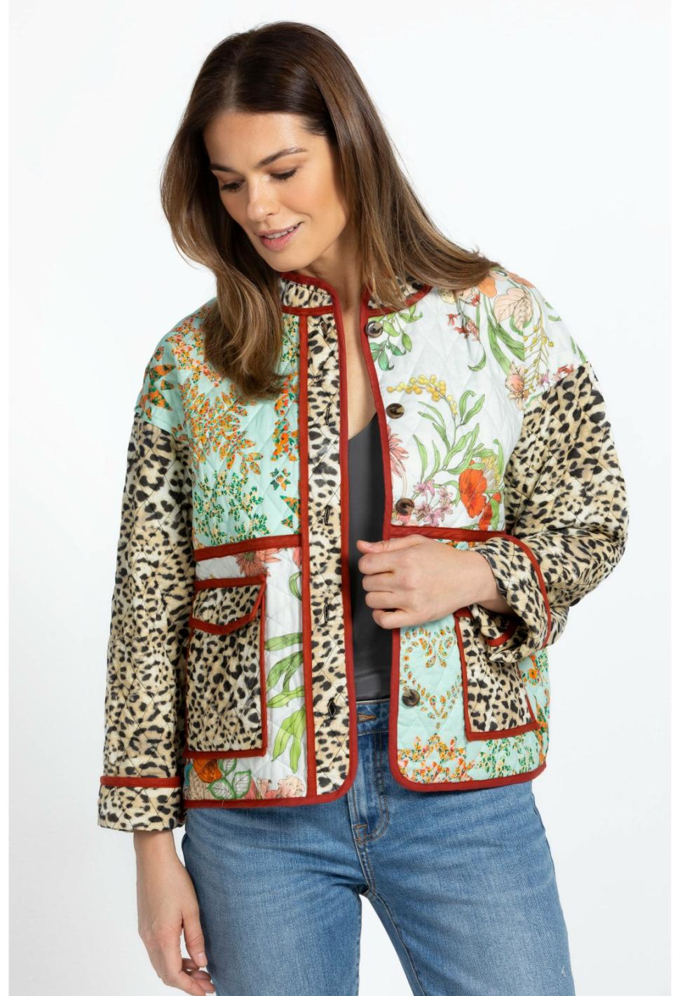 Women Outerwear | Johnny Was Liliana Quilted Patch Pocket Jacket Liliana