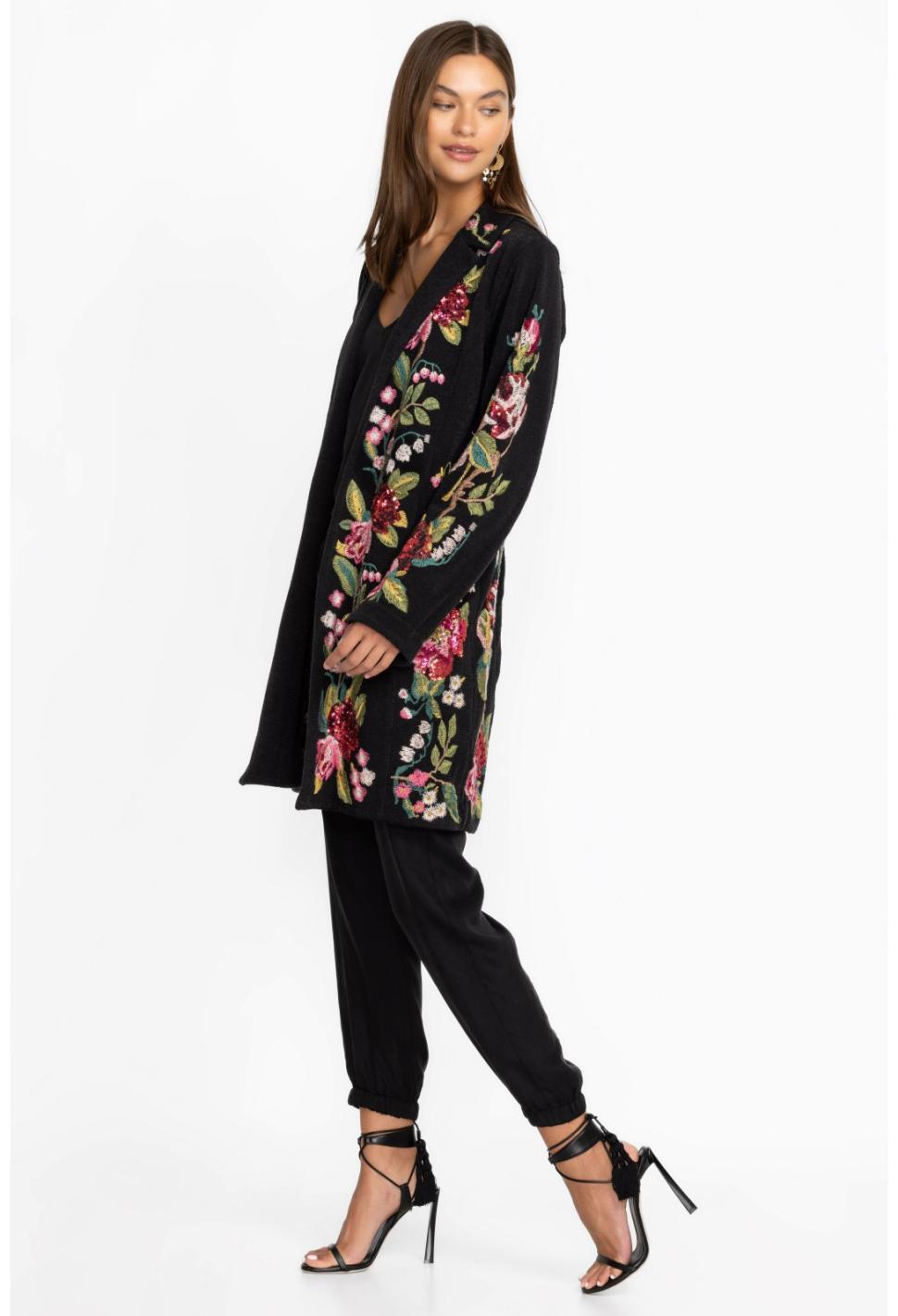 Women Outerwear | Johnny Was Lois Sequin Blazer Black