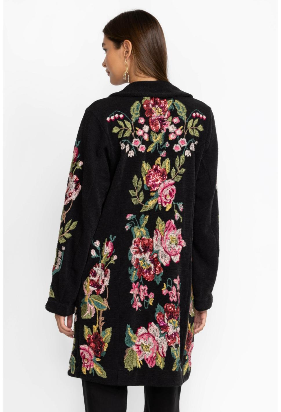 Women Outerwear | Johnny Was Lois Sequin Blazer Black