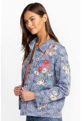 Women Outerwear | Johnny Was Marissa Western Worker Jacket Denim Blue