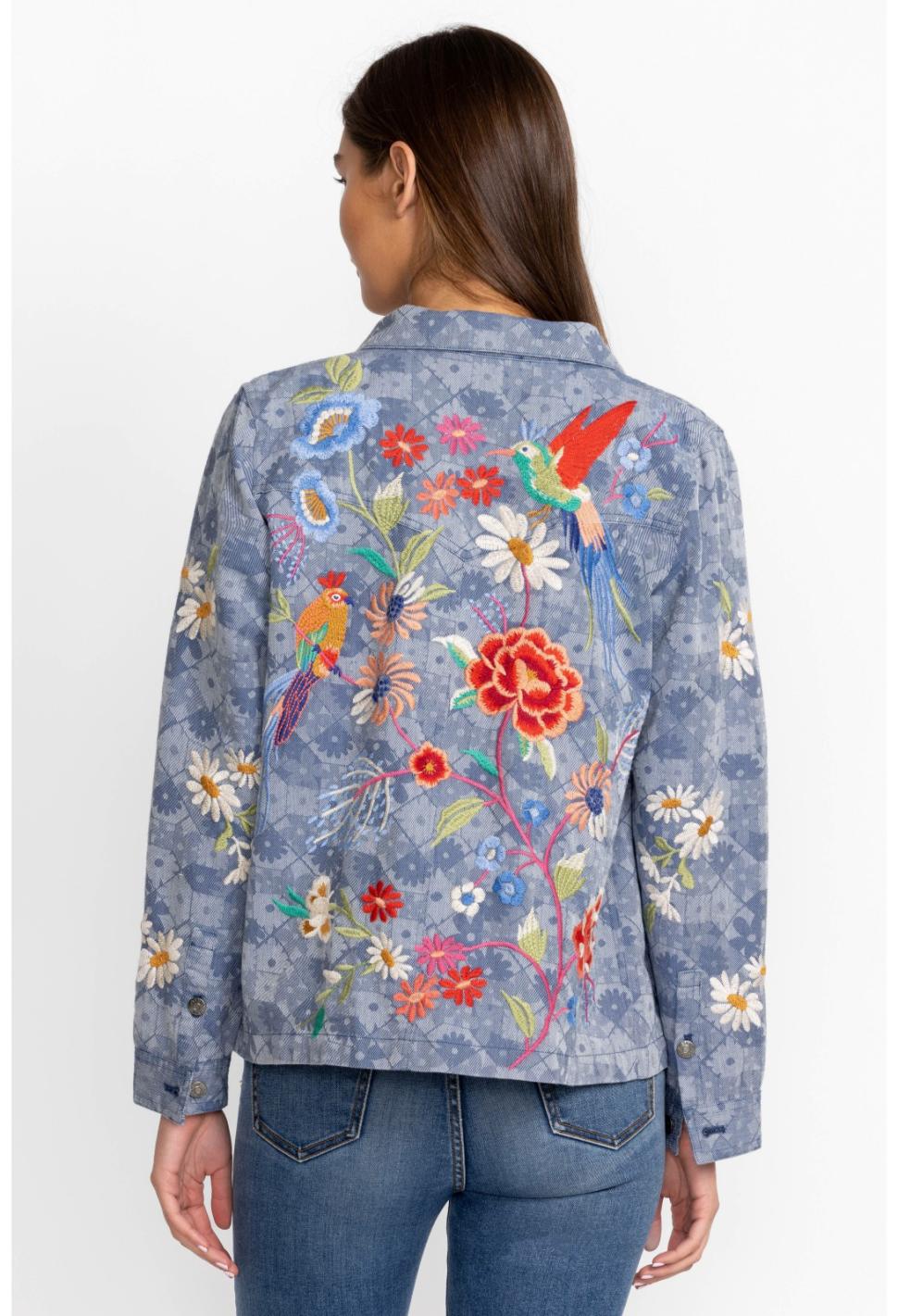 Women Outerwear | Johnny Was Marissa Western Worker Jacket Denim Blue