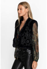 Women Outerwear | Johnny Was Morningside Silk Vest Black