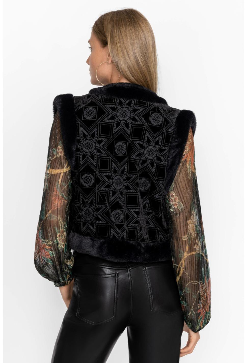 Women Outerwear | Johnny Was Morningside Silk Vest Black