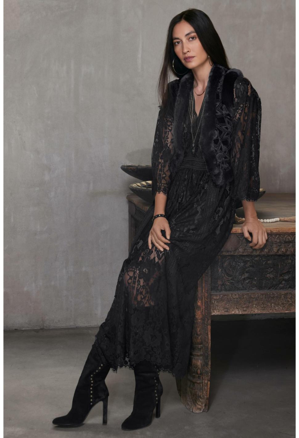 Women Outerwear | Johnny Was Morningside Silk Vest Black