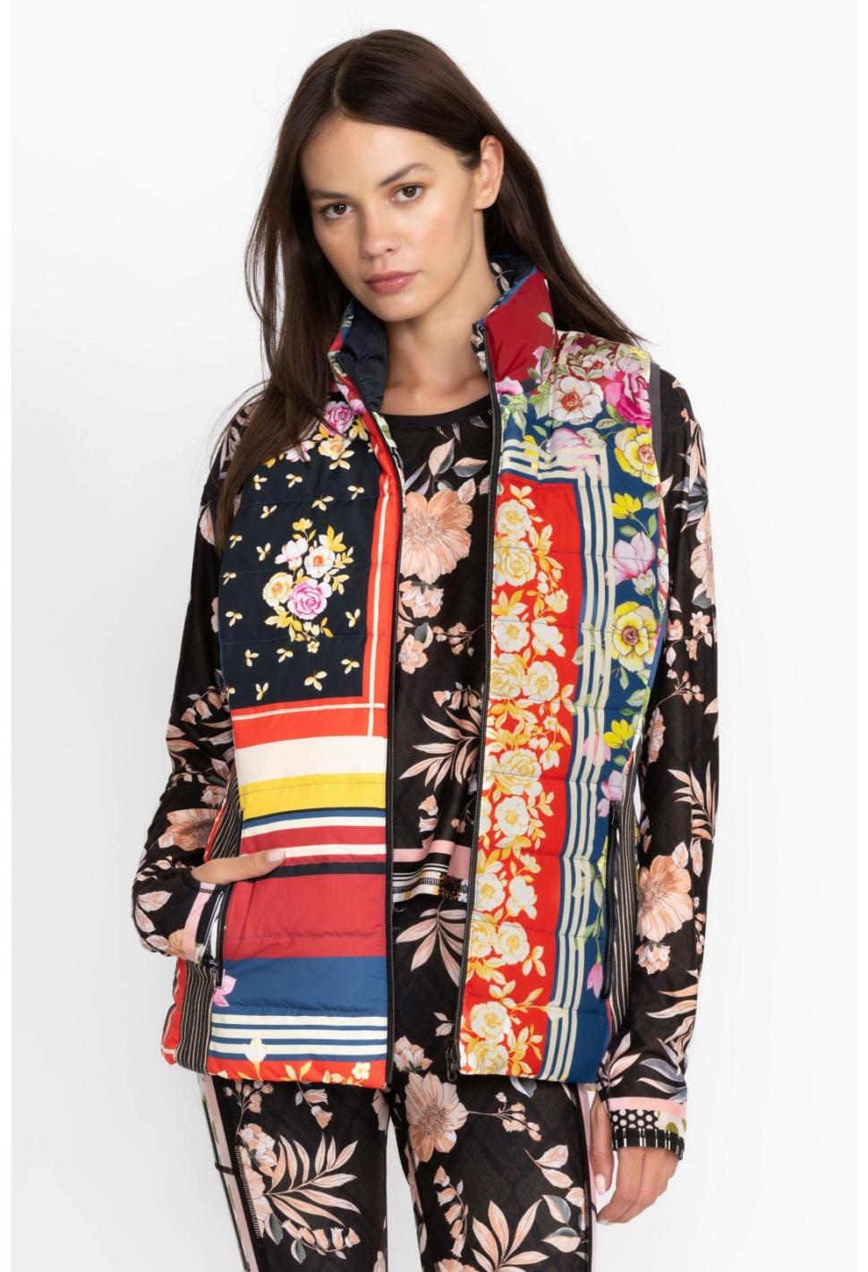 Women Outerwear | Johnny Was Nido Wonderland Vest Reversible Nido