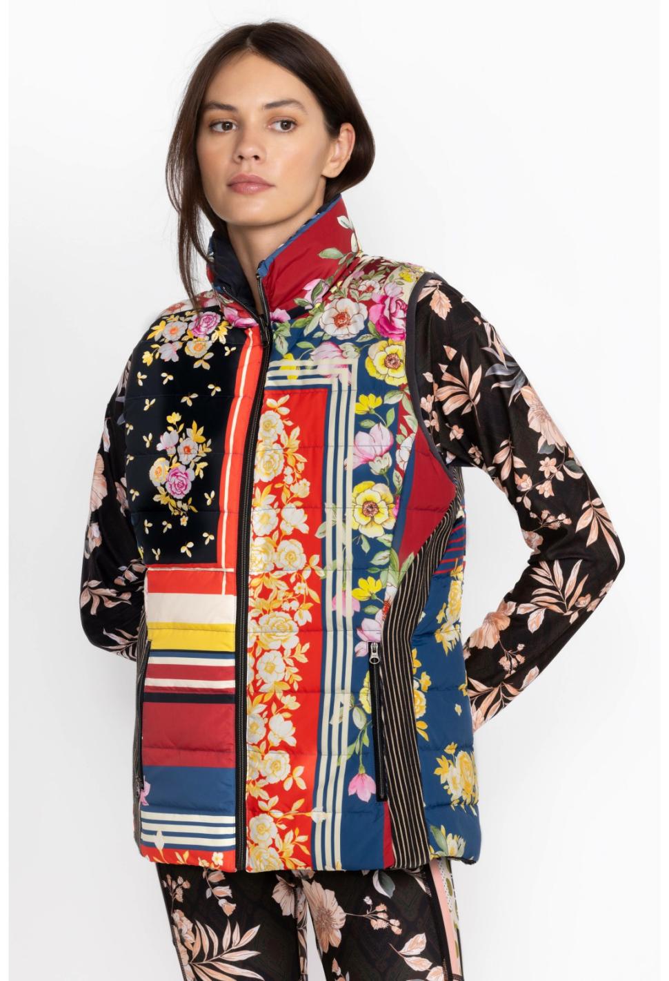 Women Outerwear | Johnny Was Nido Wonderland Vest Reversible Nido