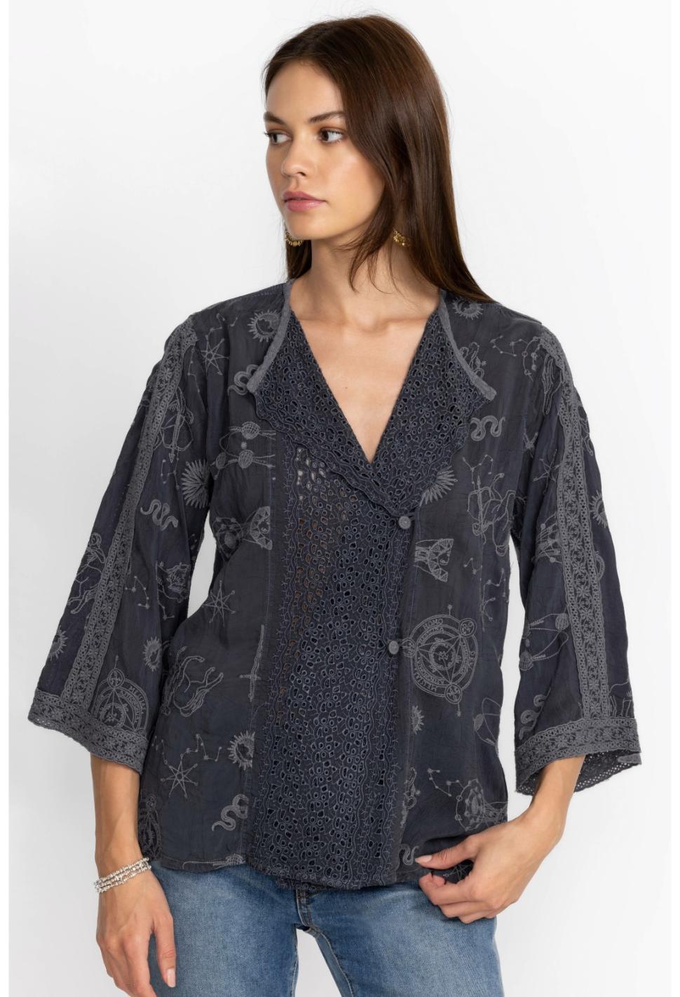 Women Outerwear | Johnny Was Pine Cruise Jacket Graphite