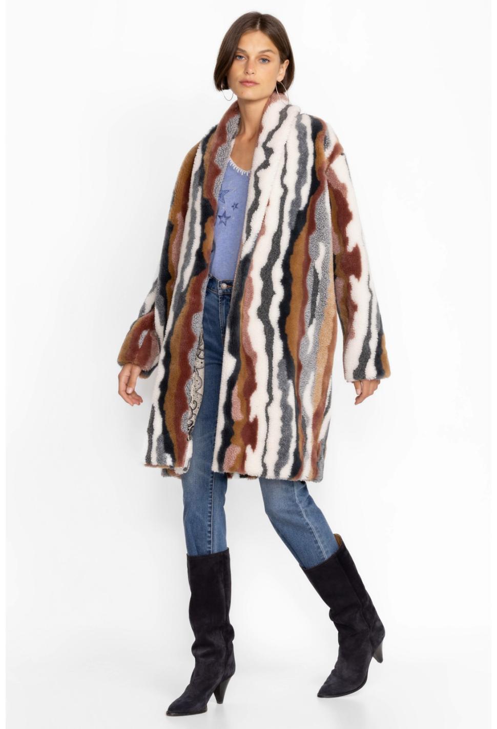 Women Outerwear | Johnny Was Ziggy Faux Fur Coat Multi