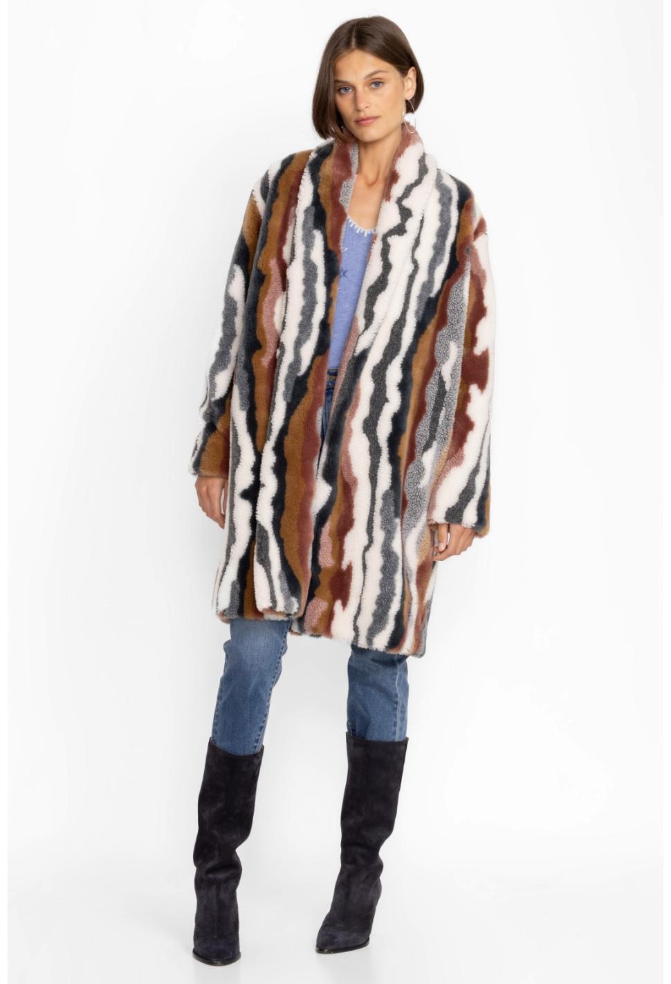 Women Outerwear | Johnny Was Ziggy Faux Fur Coat Multi