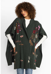 Women Outerwear | Johnny Was Zuzu Cape Forest Green