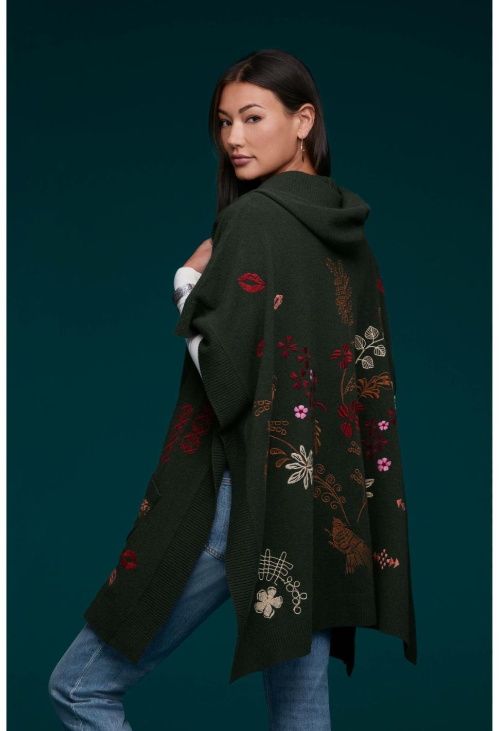 Women Outerwear | Johnny Was Zuzu Cape Forest Green