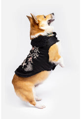 Women Pet Accessories | Johnny Was Valentina Embroidered Denim Pet Jacket Black