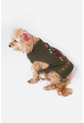 Women Pet Accessories | Johnny Was Zuzu Embroidered Dog Sweater Black