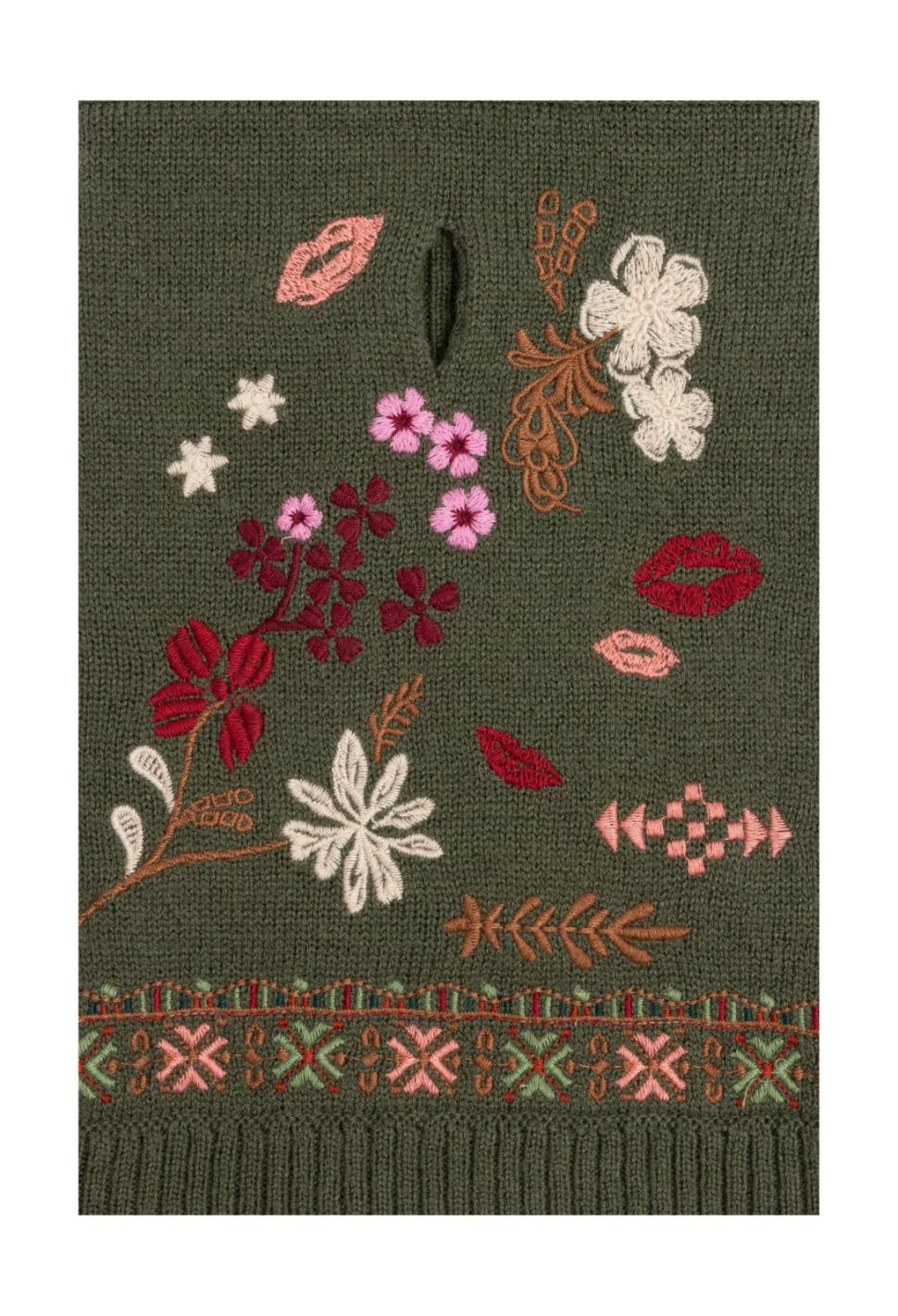 Women Pet Accessories | Johnny Was Zuzu Embroidered Dog Sweater Black