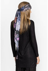 Women Scarves | Johnny Was Grey Scarf Gray