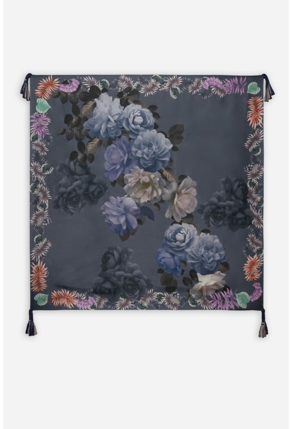 Women Scarves | Johnny Was Grey Scarf Gray