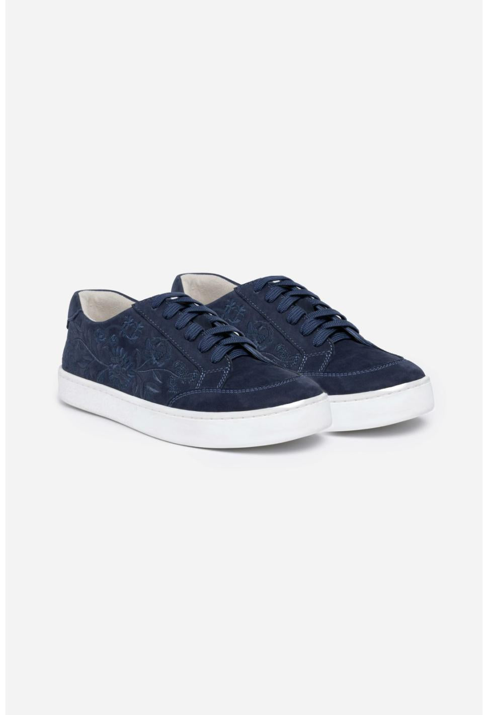 Women Shoes | Johnny Was Bianca Lace Up Sneaker Navy