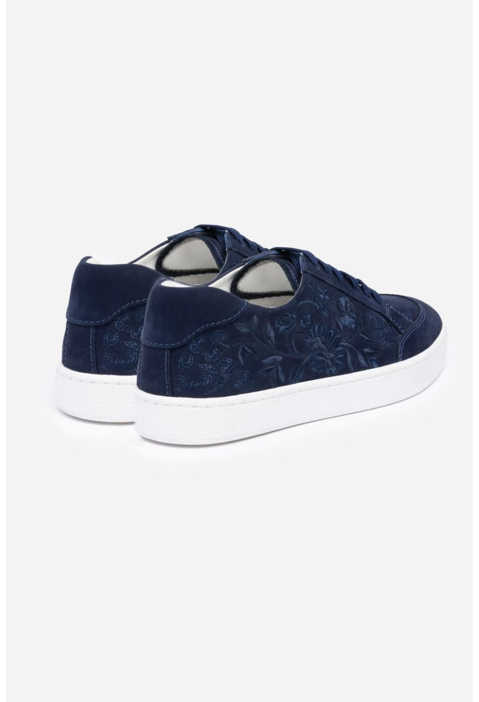 Women Shoes | Johnny Was Bianca Lace Up Sneaker Navy