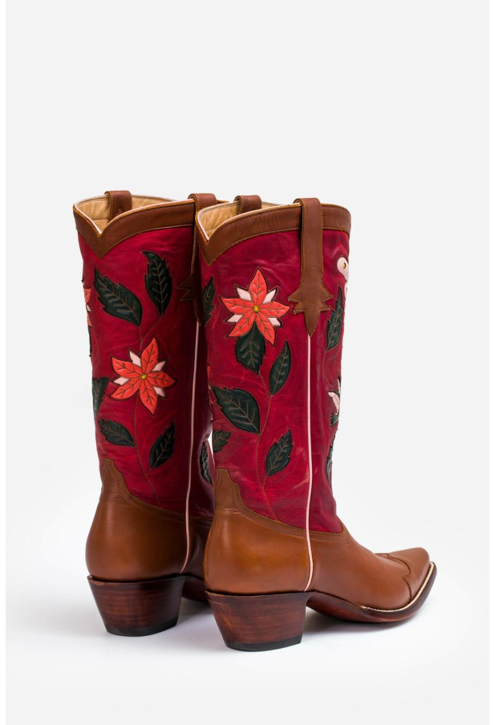Women Shoes | Johnny Was Garden Cowboy Boot Red
