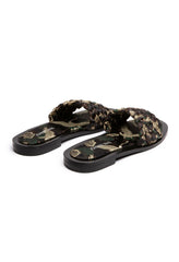 Women Shoes | Johnny Was Woven Crane Sandal Black