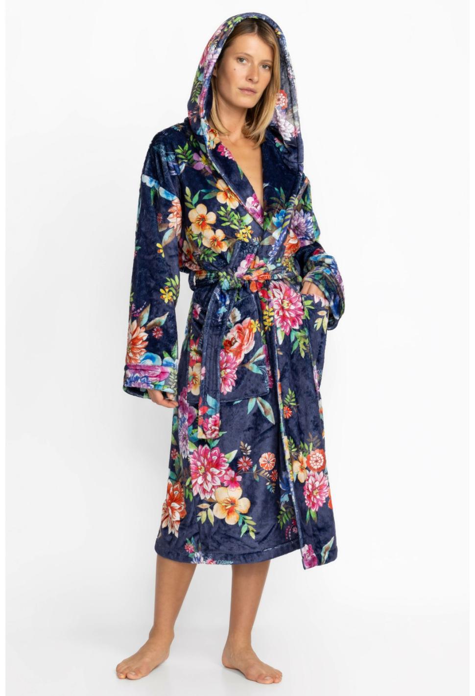 Women Sleepwear | Johnny Was Cozy Robe Ocean Dreamer