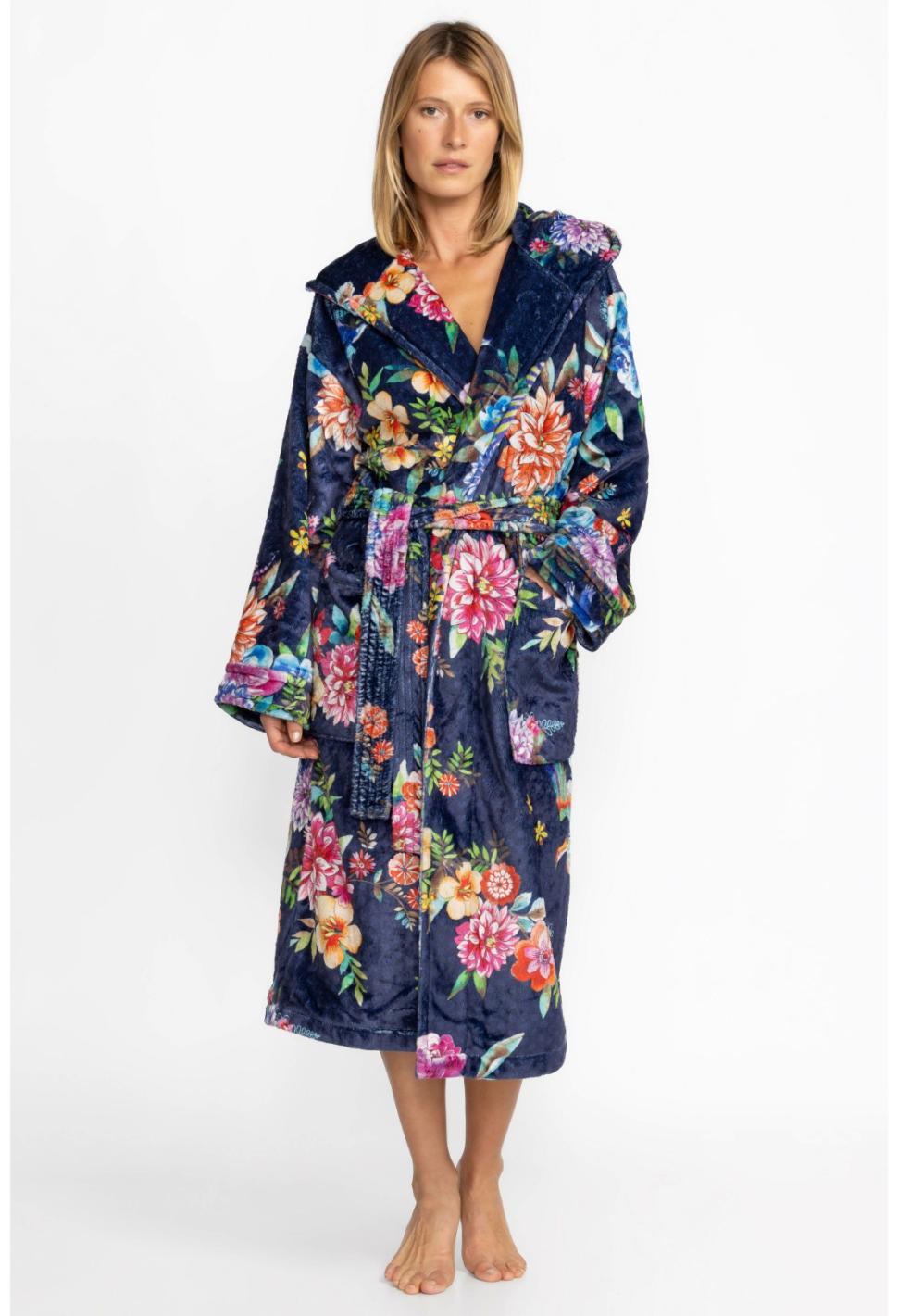 Women Sleepwear | Johnny Was Cozy Robe Ocean Dreamer