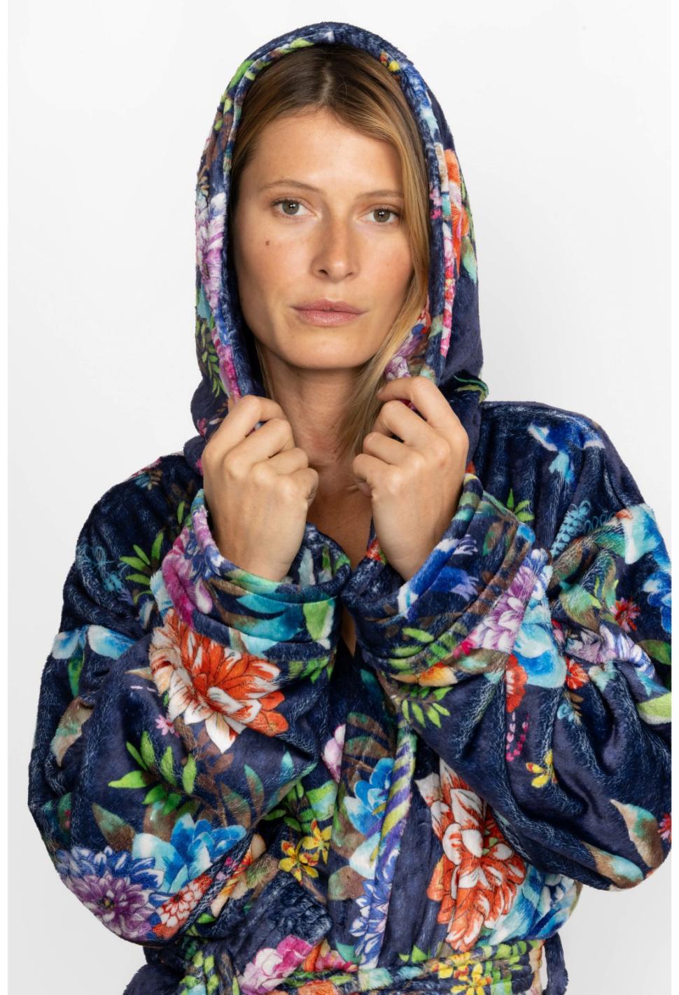 Women Sleepwear | Johnny Was Cozy Robe Ocean Dreamer