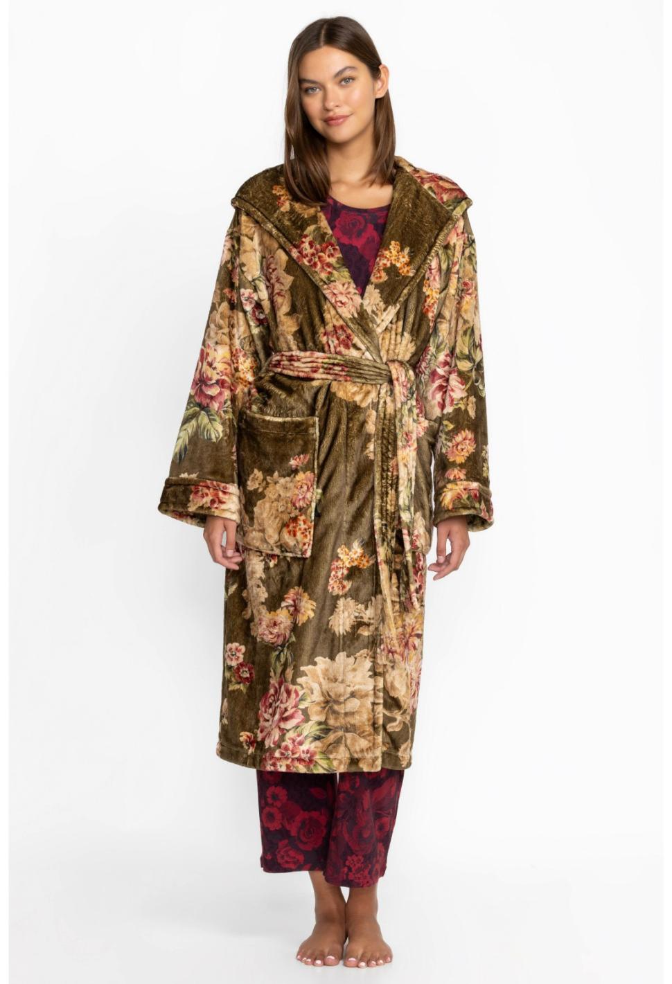 Women Sleepwear | Johnny Was Cozy Robe Vintage Rose