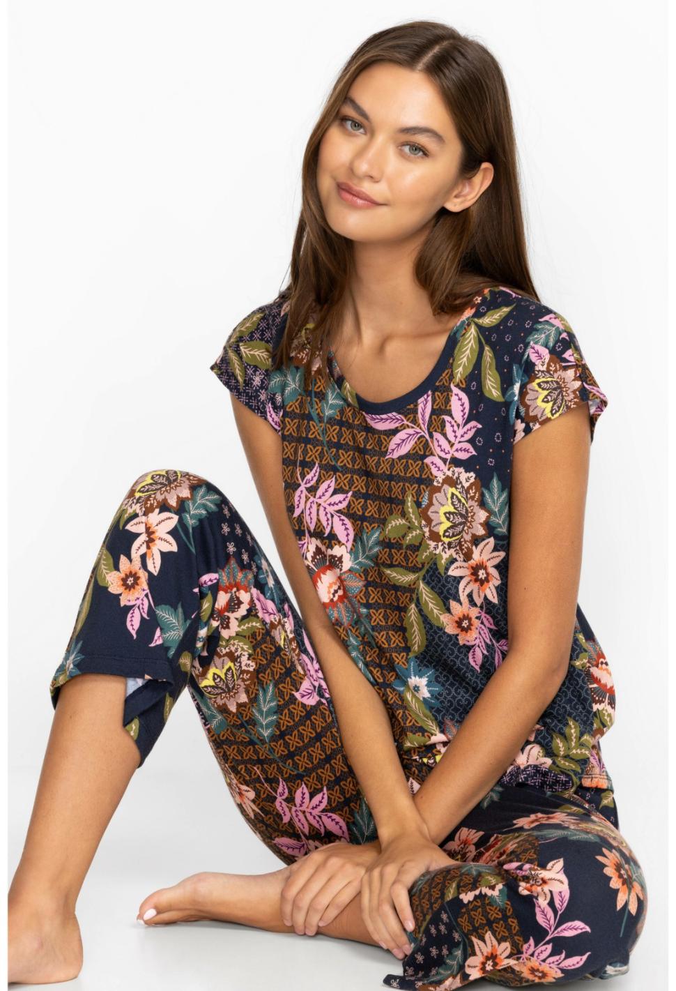 Women Sleepwear | Johnny Was The Bobbie Crop Set Delfino