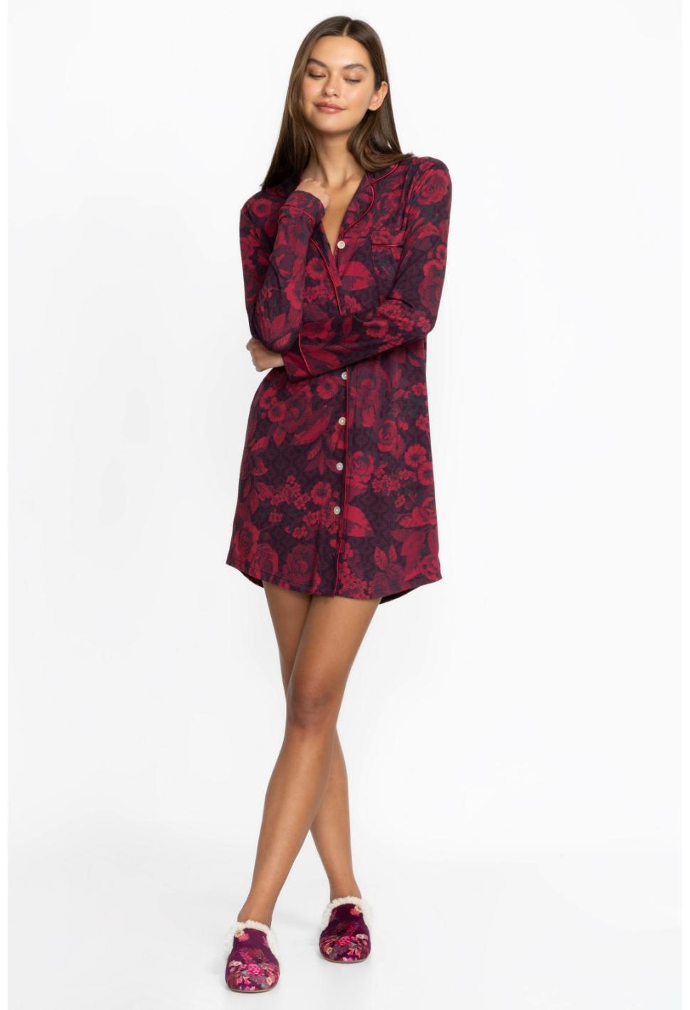 Women Sleepwear | Johnny Was The Neena Long Sleeve Shirt Carrie