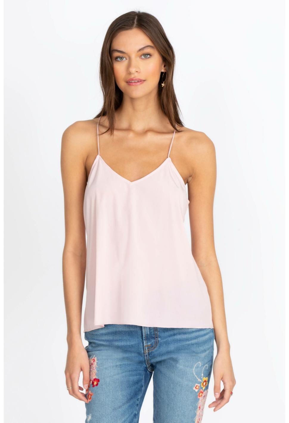 Women Slips &amp; Camis | Johnny Was Etta Cami Top Blush