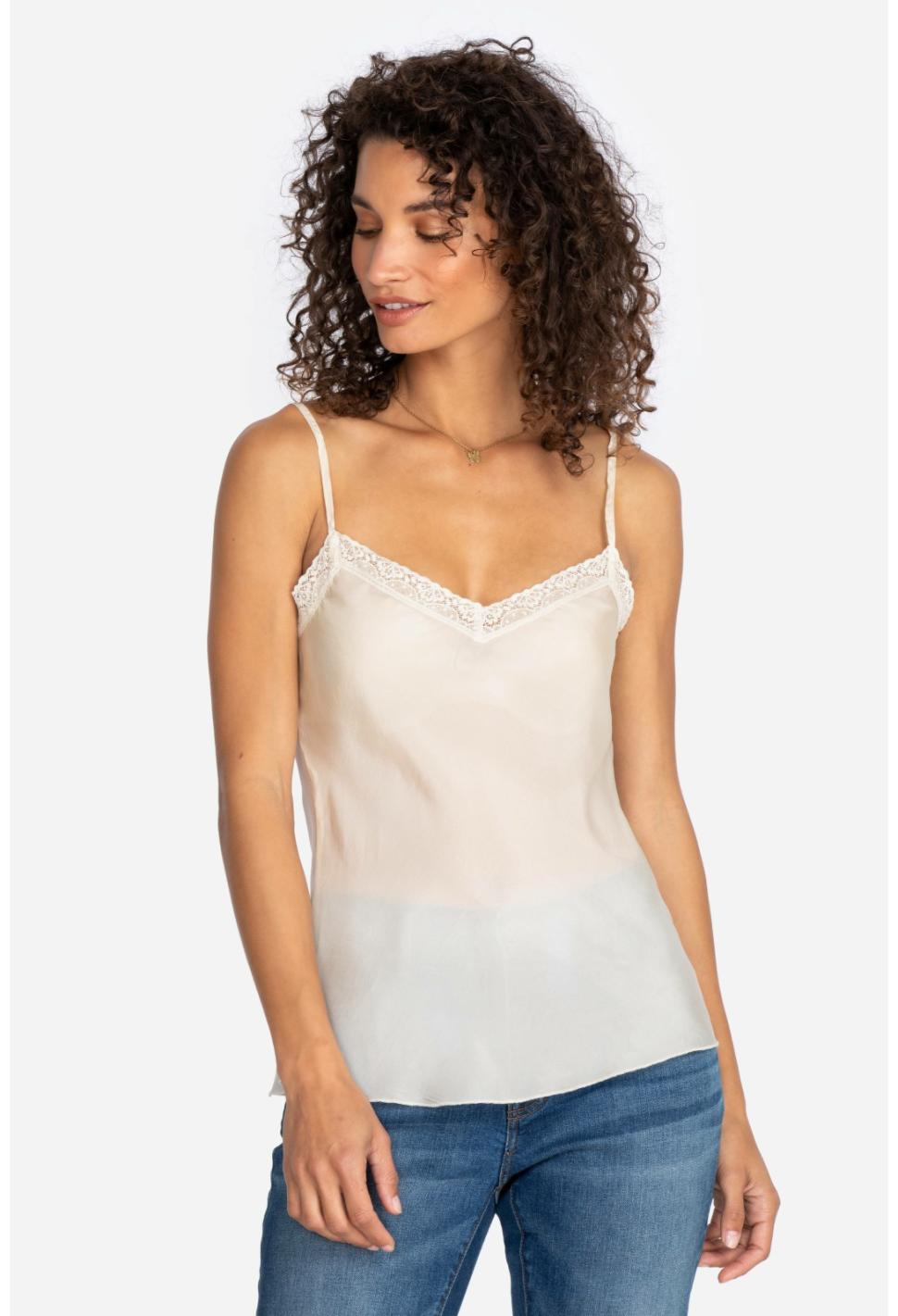 Women Slips &amp; Camis | Johnny Was Short Slip Ecru