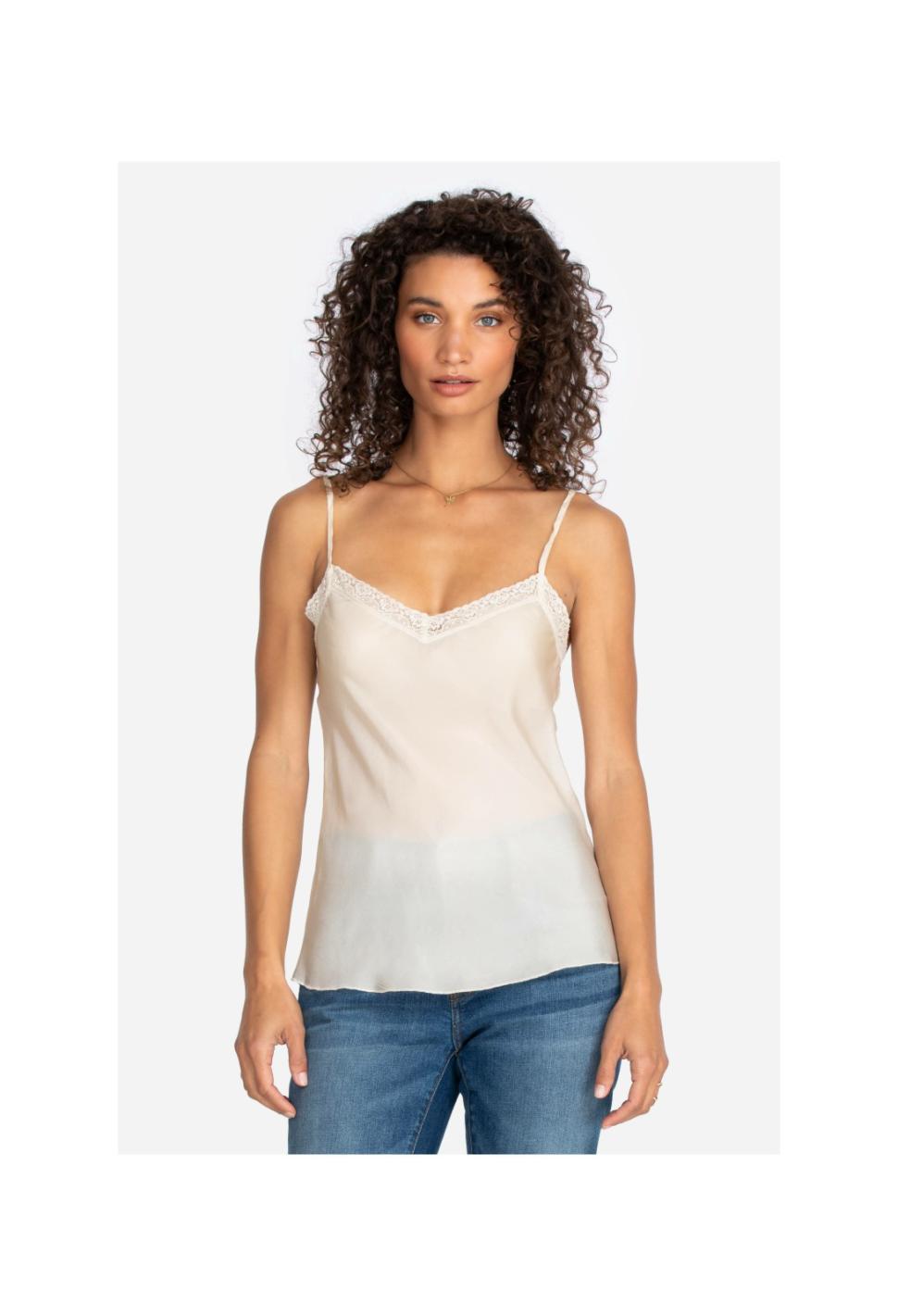 Women Slips &amp; Camis | Johnny Was Short Slip Ecru