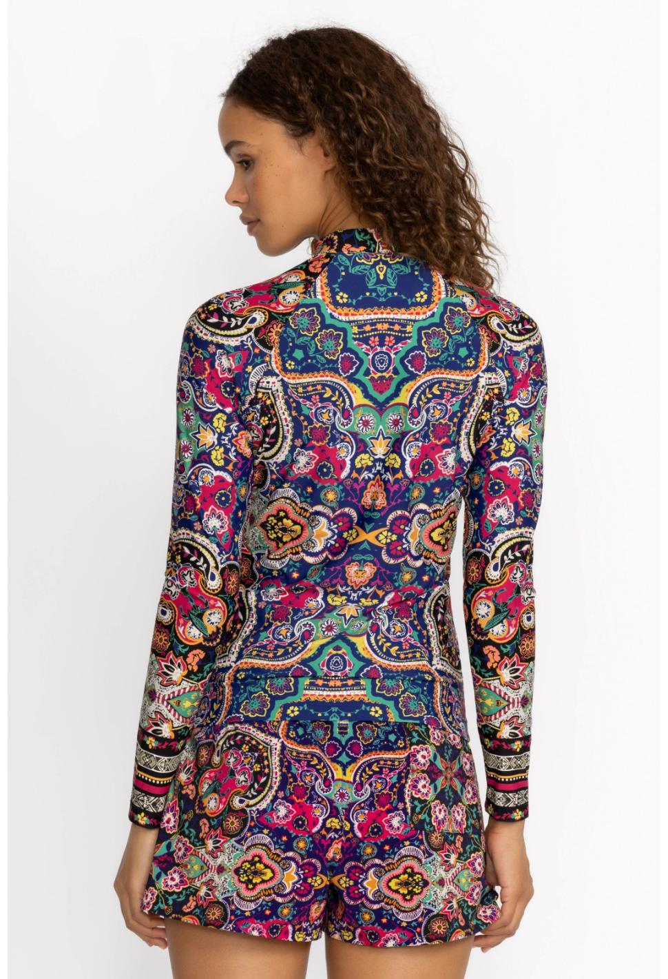 Women Swim &amp; Resort | Johnny Was Hannah High Waist Board Shorts Hannah