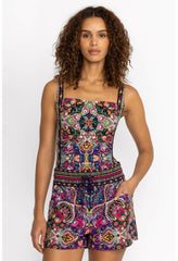 Women Swim &amp; Resort | Johnny Was Hannah High Waist Board Shorts Hannah