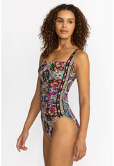 Women Swim &amp; Resort | Johnny Was Hannah Ruched One Piece Hannah