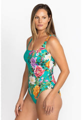 Women Swim &amp; Resort | Johnny Was Peacock Goza Tank One Piece Peacock Goza