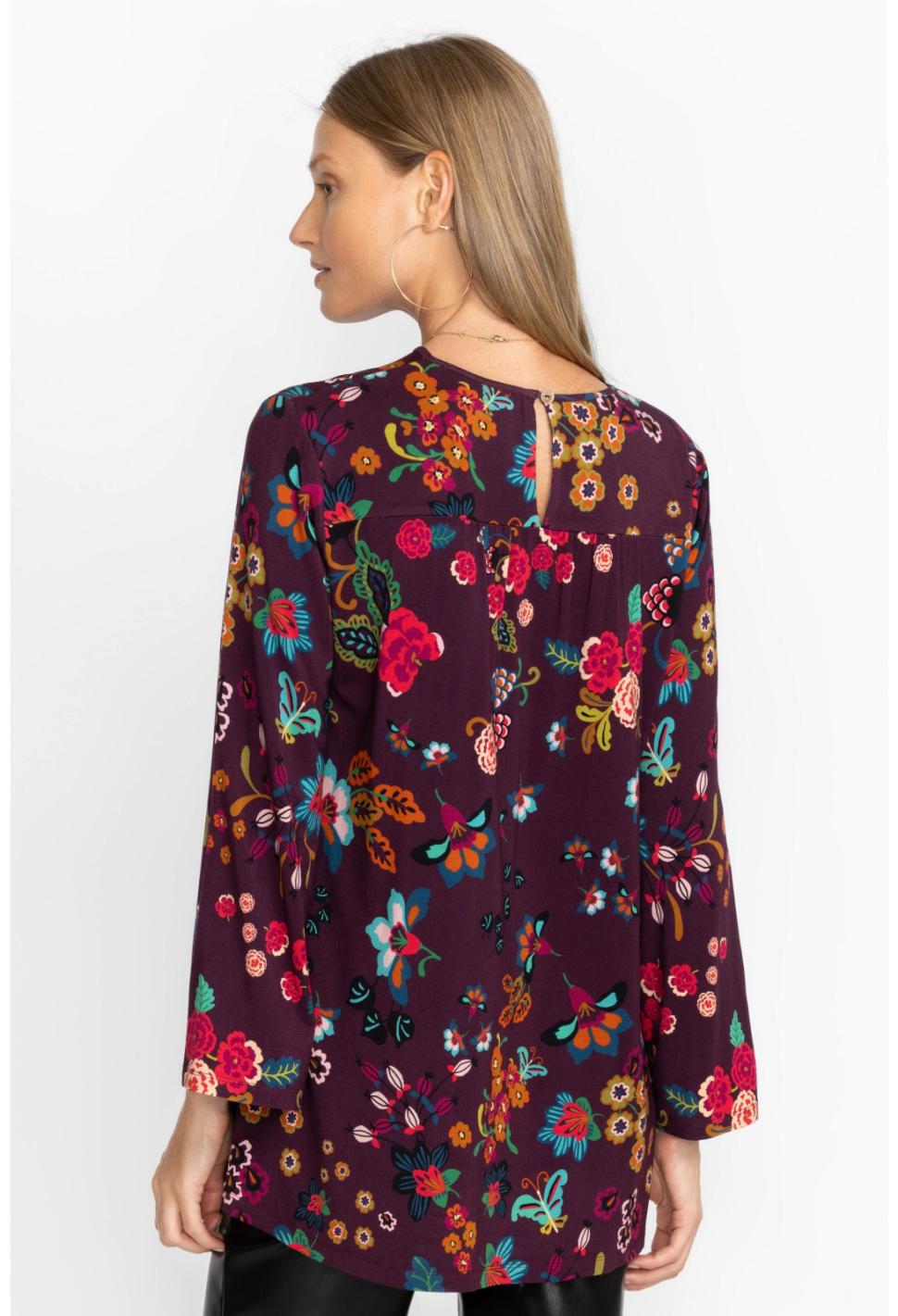 Women Tops | Johnny Was Adrina High Neck Swing Tunic Adrina