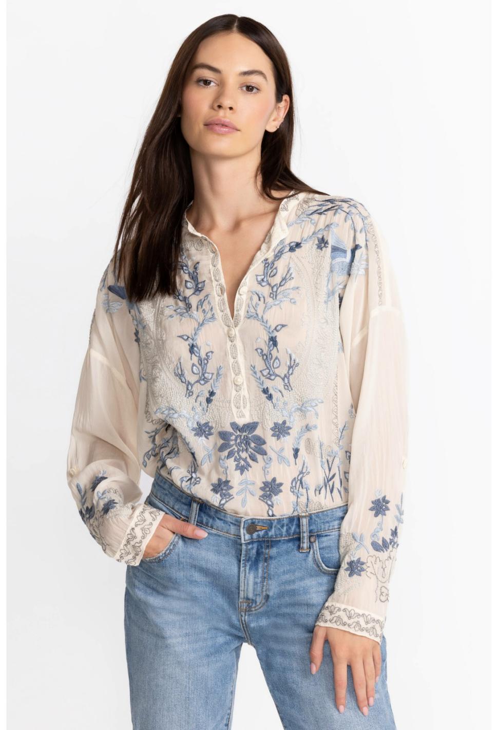 Women Tops | Johnny Was Alessa Tunic Shell