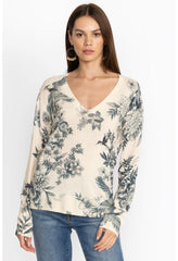 Women Tops | Johnny Was Anahi Printed Pullover Ivory