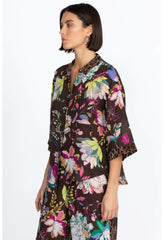 Women Tops | Johnny Was Arabella Boxy Silk Shirt Arabella