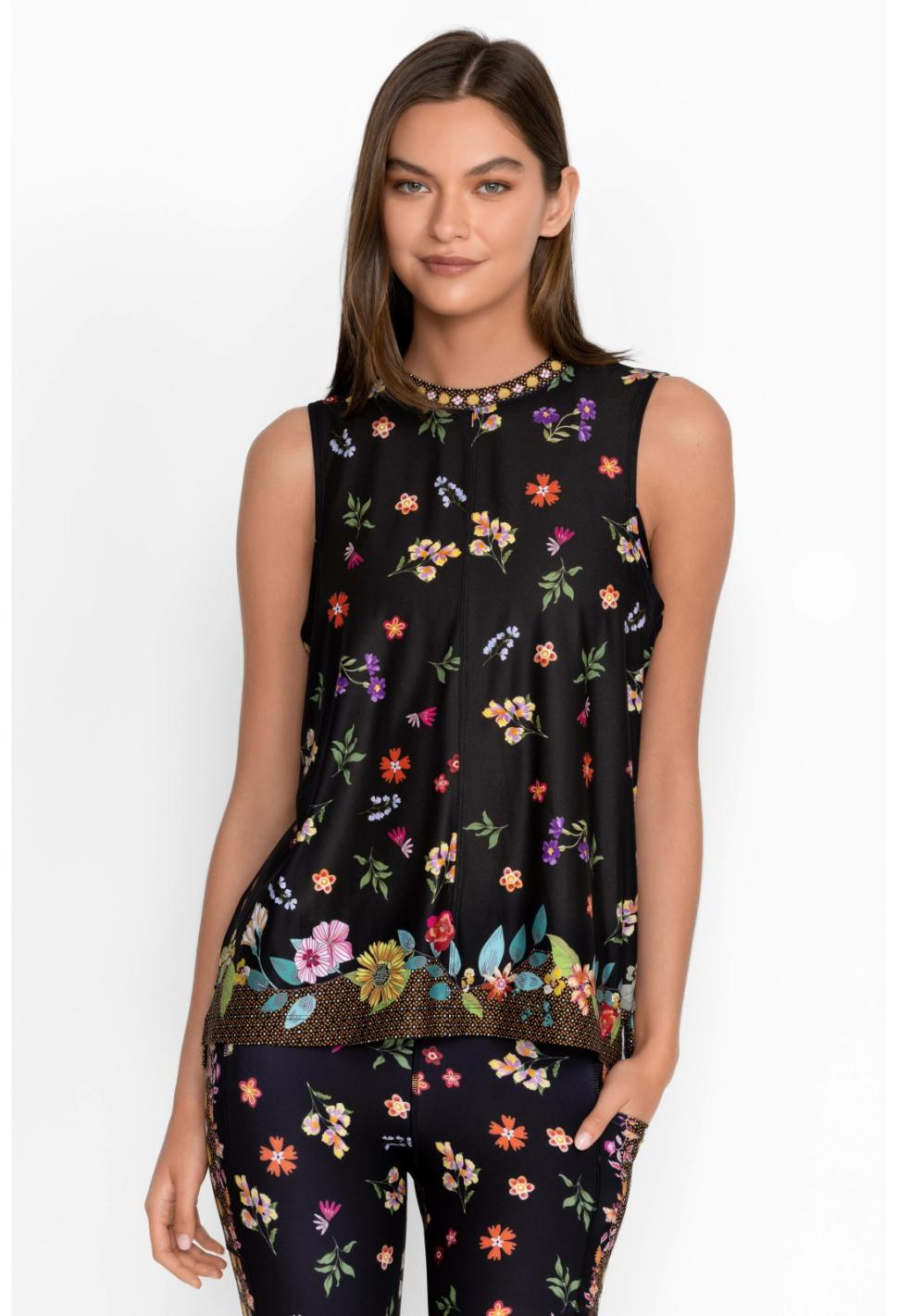 Women Tops | Johnny Was Bee Active Muscle Tank Nani