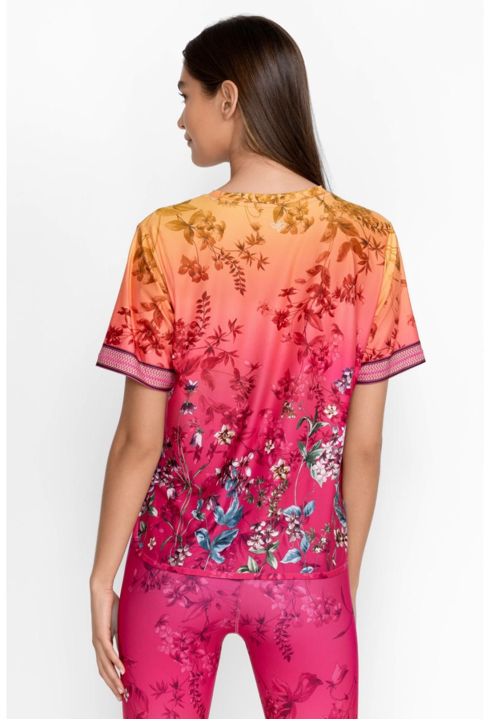 Women Tops | Johnny Was Bee Active Short Sleeve Oversize Crop Tee Emboy