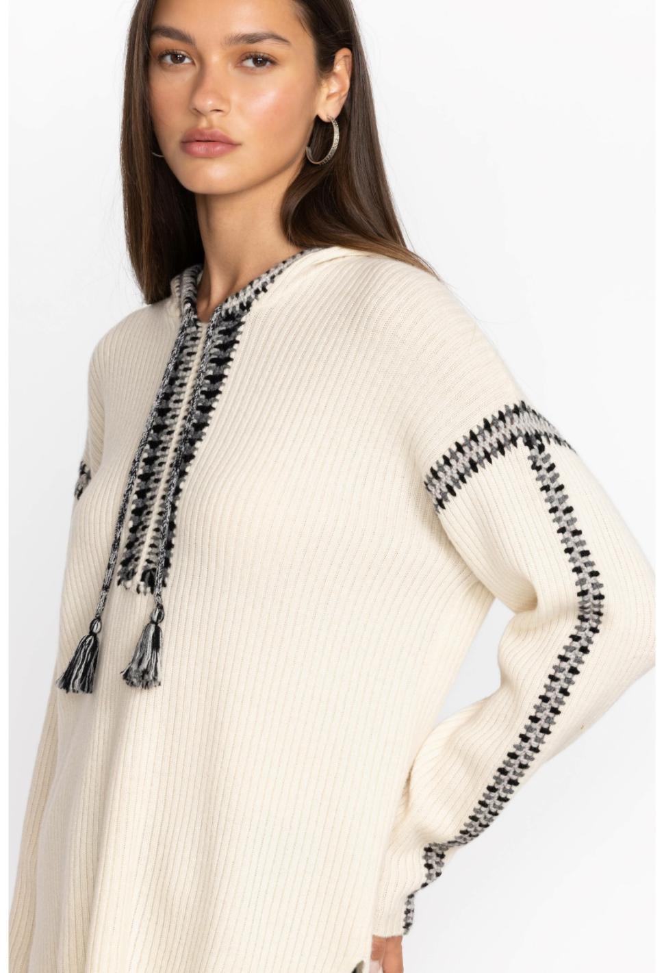 Women Tops | Johnny Was Beltran Multi Color Whipstitch Baja Cream