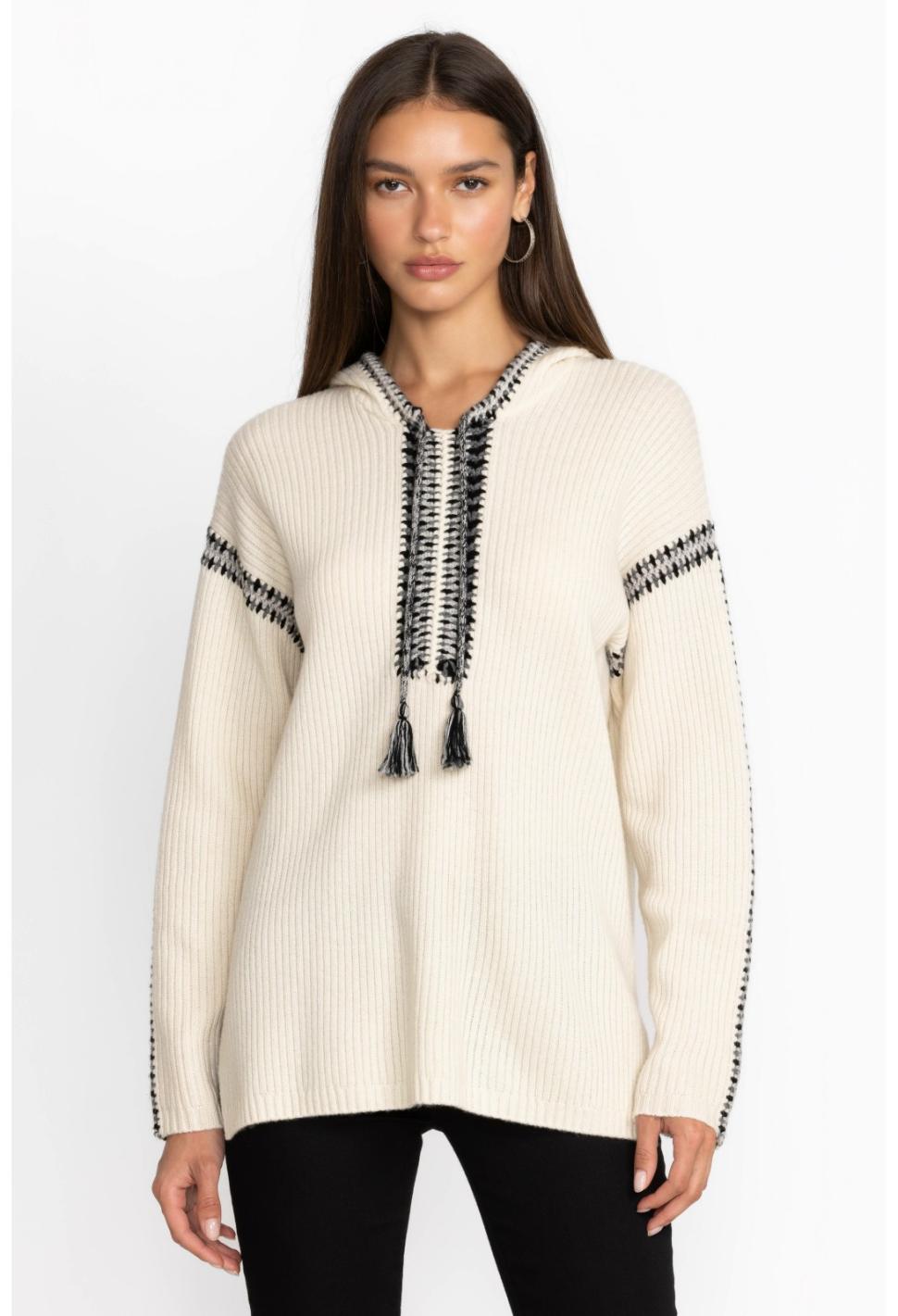 Women Tops | Johnny Was Beltran Multi Color Whipstitch Baja Cream