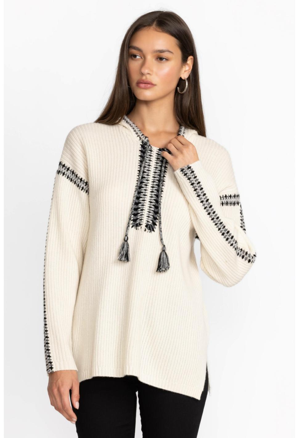 Women Tops | Johnny Was Beltran Multi Color Whipstitch Baja Cream