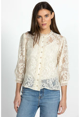 Women Tops | Johnny Was Betty Blouse Ecru